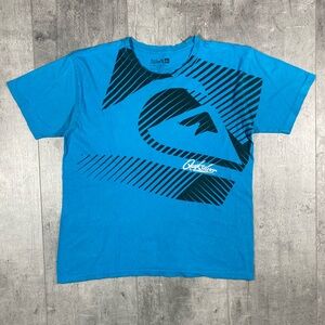 Y2k Blue Quiksilver Tee Shirt